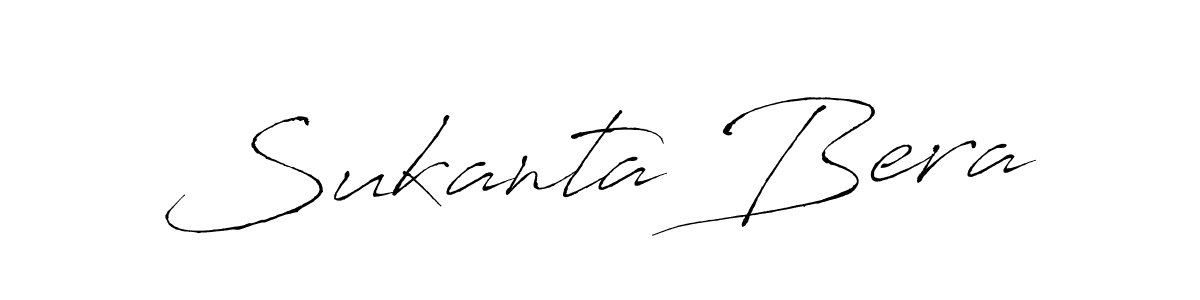 You should practise on your own different ways (Antro_Vectra) to write your name (Sukanta Bera) in signature. don't let someone else do it for you. Sukanta Bera signature style 6 images and pictures png