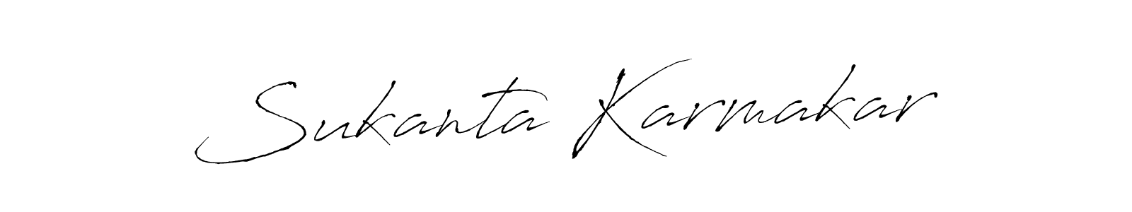 The best way (Antro_Vectra) to make a short signature is to pick only two or three words in your name. The name Sukanta Karmakar include a total of six letters. For converting this name. Sukanta Karmakar signature style 6 images and pictures png