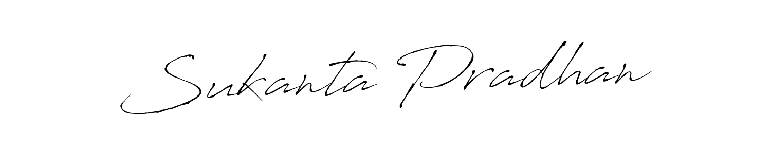 How to make Sukanta Pradhan signature? Antro_Vectra is a professional autograph style. Create handwritten signature for Sukanta Pradhan name. Sukanta Pradhan signature style 6 images and pictures png
