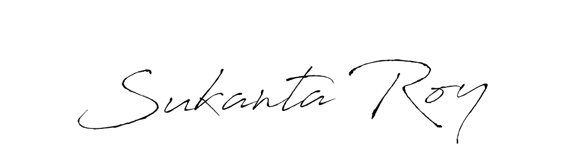 How to make Sukanta Roy name signature. Use Antro_Vectra style for creating short signs online. This is the latest handwritten sign. Sukanta Roy signature style 6 images and pictures png