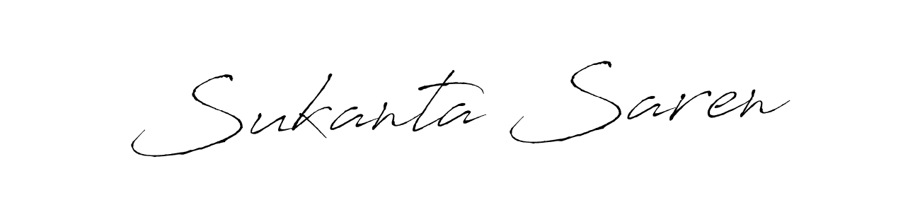 The best way (Antro_Vectra) to make a short signature is to pick only two or three words in your name. The name Sukanta Saren include a total of six letters. For converting this name. Sukanta Saren signature style 6 images and pictures png