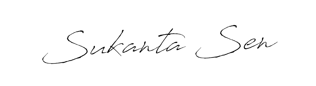 How to make Sukanta Sen signature? Antro_Vectra is a professional autograph style. Create handwritten signature for Sukanta Sen name. Sukanta Sen signature style 6 images and pictures png