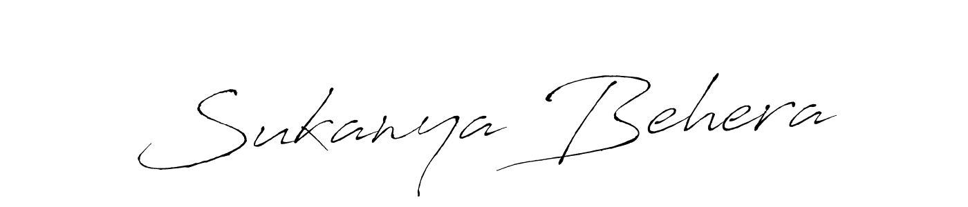 Make a beautiful signature design for name Sukanya Behera. With this signature (Antro_Vectra) style, you can create a handwritten signature for free. Sukanya Behera signature style 6 images and pictures png