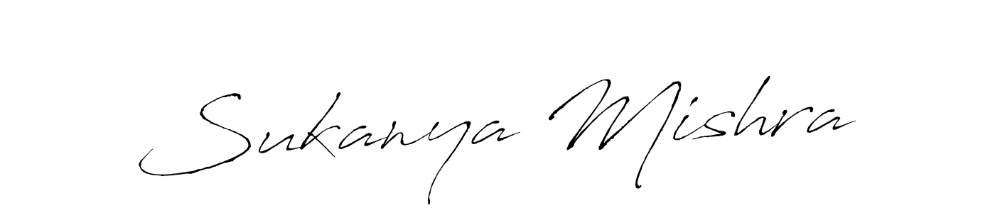 How to make Sukanya Mishra name signature. Use Antro_Vectra style for creating short signs online. This is the latest handwritten sign. Sukanya Mishra signature style 6 images and pictures png