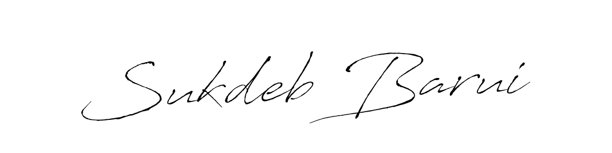 You should practise on your own different ways (Antro_Vectra) to write your name (Sukdeb Barui) in signature. don't let someone else do it for you. Sukdeb Barui signature style 6 images and pictures png