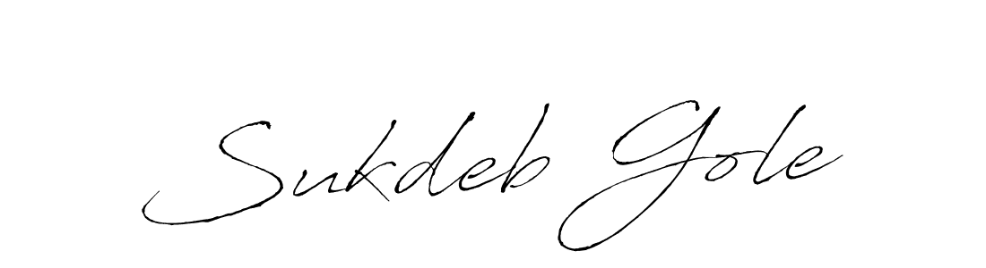 Create a beautiful signature design for name Sukdeb Gole. With this signature (Antro_Vectra) fonts, you can make a handwritten signature for free. Sukdeb Gole signature style 6 images and pictures png