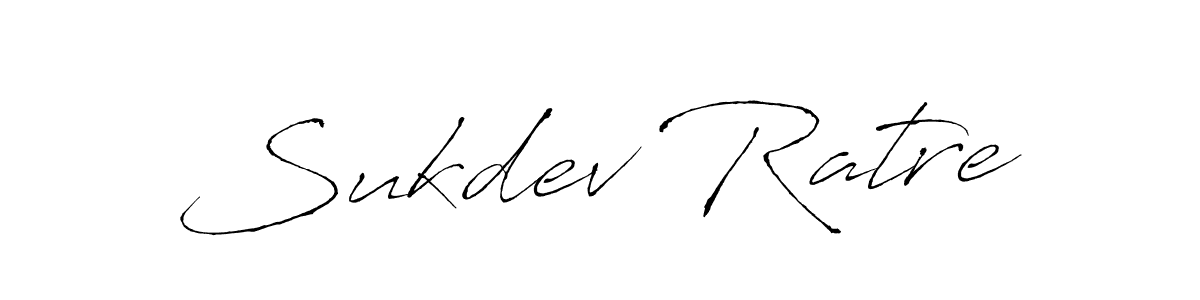 Create a beautiful signature design for name Sukdev Ratre. With this signature (Antro_Vectra) fonts, you can make a handwritten signature for free. Sukdev Ratre signature style 6 images and pictures png