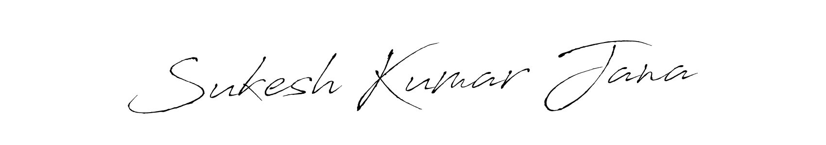 Make a beautiful signature design for name Sukesh Kumar Jana. With this signature (Antro_Vectra) style, you can create a handwritten signature for free. Sukesh Kumar Jana signature style 6 images and pictures png