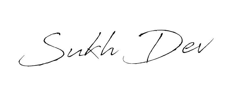 How to make Sukh Dev name signature. Use Antro_Vectra style for creating short signs online. This is the latest handwritten sign. Sukh Dev signature style 6 images and pictures png