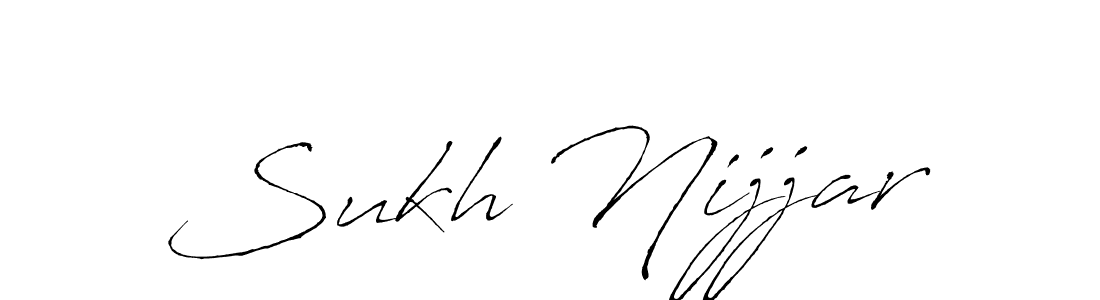 You should practise on your own different ways (Antro_Vectra) to write your name (Sukh Nijjar) in signature. don't let someone else do it for you. Sukh Nijjar signature style 6 images and pictures png