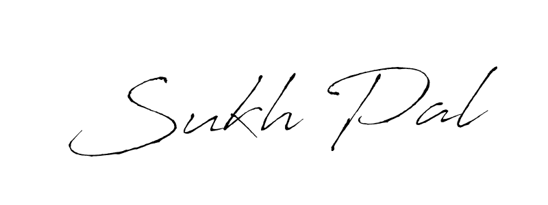 Sukh Pal stylish signature style. Best Handwritten Sign (Antro_Vectra) for my name. Handwritten Signature Collection Ideas for my name Sukh Pal. Sukh Pal signature style 6 images and pictures png
