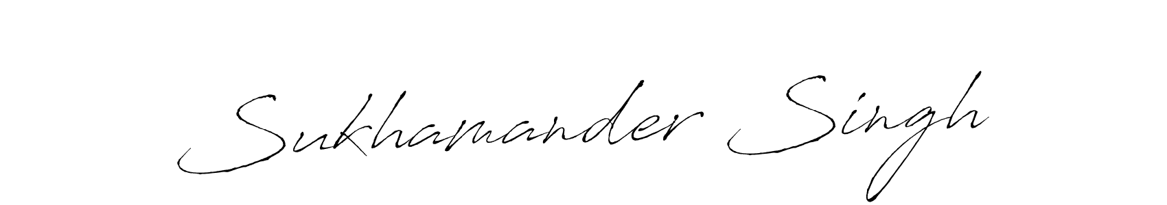 Sukhamander Singh stylish signature style. Best Handwritten Sign (Antro_Vectra) for my name. Handwritten Signature Collection Ideas for my name Sukhamander Singh. Sukhamander Singh signature style 6 images and pictures png