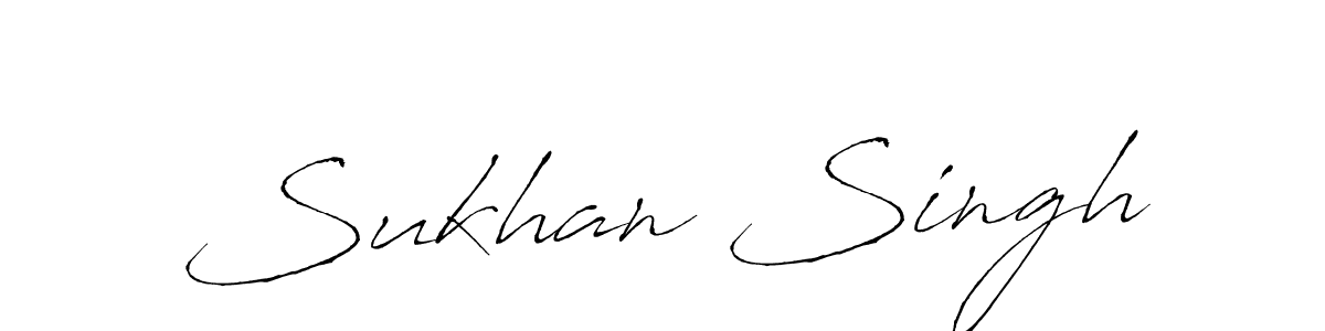 The best way (Antro_Vectra) to make a short signature is to pick only two or three words in your name. The name Sukhan Singh include a total of six letters. For converting this name. Sukhan Singh signature style 6 images and pictures png