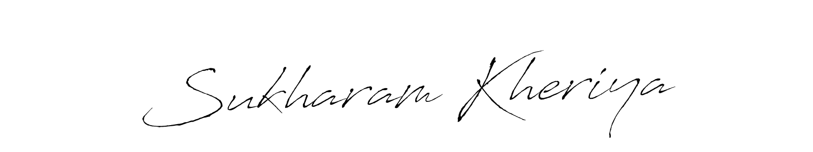 Use a signature maker to create a handwritten signature online. With this signature software, you can design (Antro_Vectra) your own signature for name Sukharam Kheriya. Sukharam Kheriya signature style 6 images and pictures png