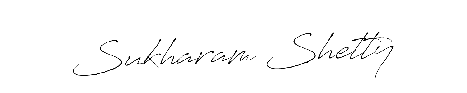 How to make Sukharam Shetty signature? Antro_Vectra is a professional autograph style. Create handwritten signature for Sukharam Shetty name. Sukharam Shetty signature style 6 images and pictures png