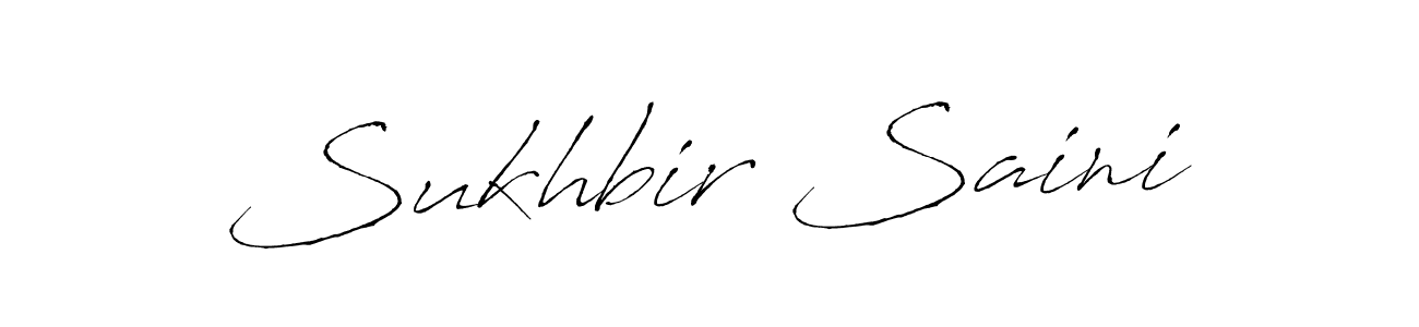 Design your own signature with our free online signature maker. With this signature software, you can create a handwritten (Antro_Vectra) signature for name Sukhbir Saini. Sukhbir Saini signature style 6 images and pictures png