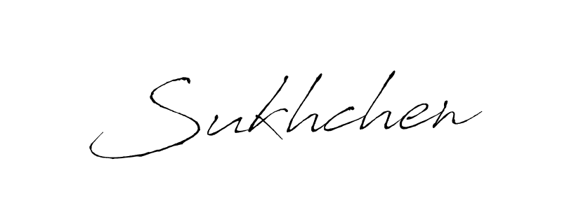 How to make Sukhchen signature? Antro_Vectra is a professional autograph style. Create handwritten signature for Sukhchen name. Sukhchen signature style 6 images and pictures png