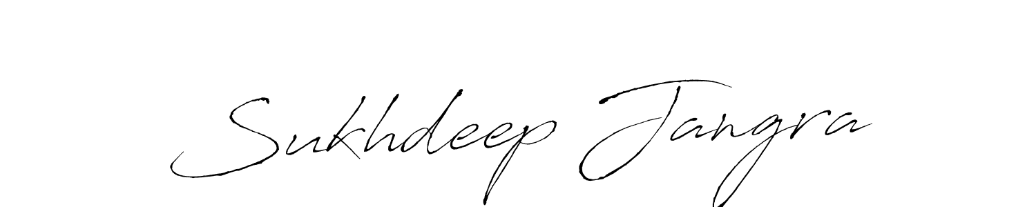 How to make Sukhdeep Jangra signature? Antro_Vectra is a professional autograph style. Create handwritten signature for Sukhdeep Jangra name. Sukhdeep Jangra signature style 6 images and pictures png