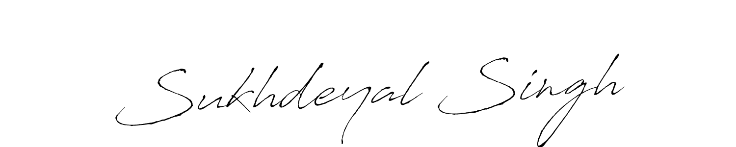 How to make Sukhdeyal Singh name signature. Use Antro_Vectra style for creating short signs online. This is the latest handwritten sign. Sukhdeyal Singh signature style 6 images and pictures png