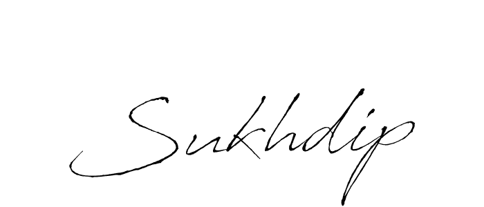 Design your own signature with our free online signature maker. With this signature software, you can create a handwritten (Antro_Vectra) signature for name Sukhdip. Sukhdip signature style 6 images and pictures png