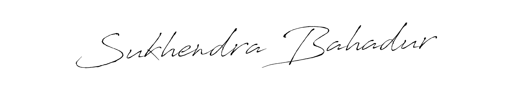 The best way (Antro_Vectra) to make a short signature is to pick only two or three words in your name. The name Sukhendra Bahadur include a total of six letters. For converting this name. Sukhendra Bahadur signature style 6 images and pictures png
