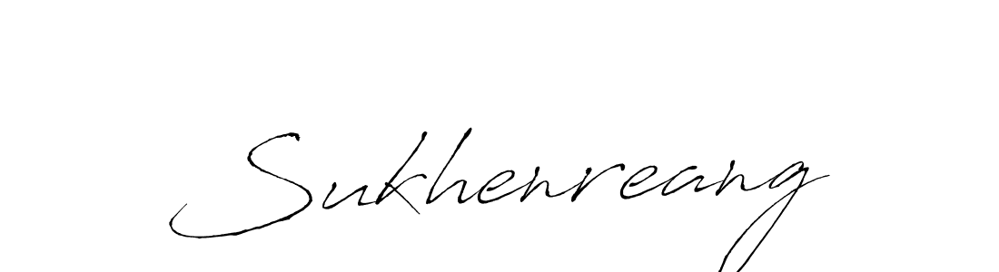 How to make Sukhenreang signature? Antro_Vectra is a professional autograph style. Create handwritten signature for Sukhenreang name. Sukhenreang signature style 6 images and pictures png