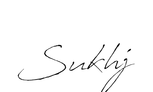 How to make Sukhj name signature. Use Antro_Vectra style for creating short signs online. This is the latest handwritten sign. Sukhj signature style 6 images and pictures png