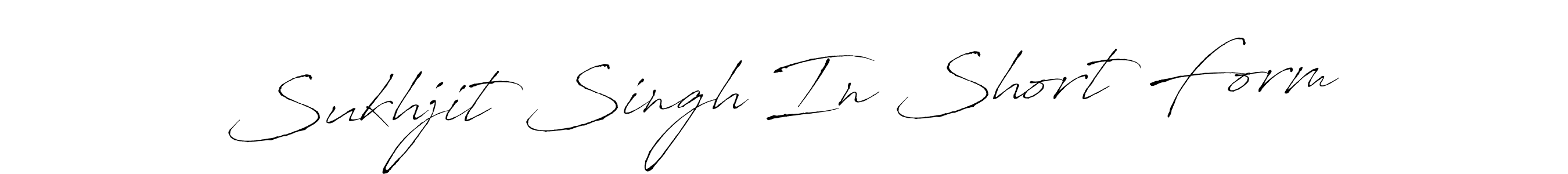 Make a beautiful signature design for name Sukhjit Singh In Short Form. With this signature (Antro_Vectra) style, you can create a handwritten signature for free. Sukhjit Singh In Short Form signature style 6 images and pictures png