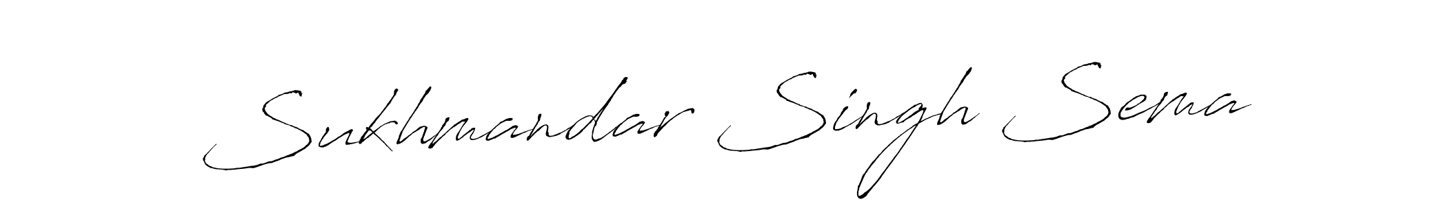 Also we have Sukhmandar Singh Sema name is the best signature style. Create professional handwritten signature collection using Antro_Vectra autograph style. Sukhmandar Singh Sema signature style 6 images and pictures png