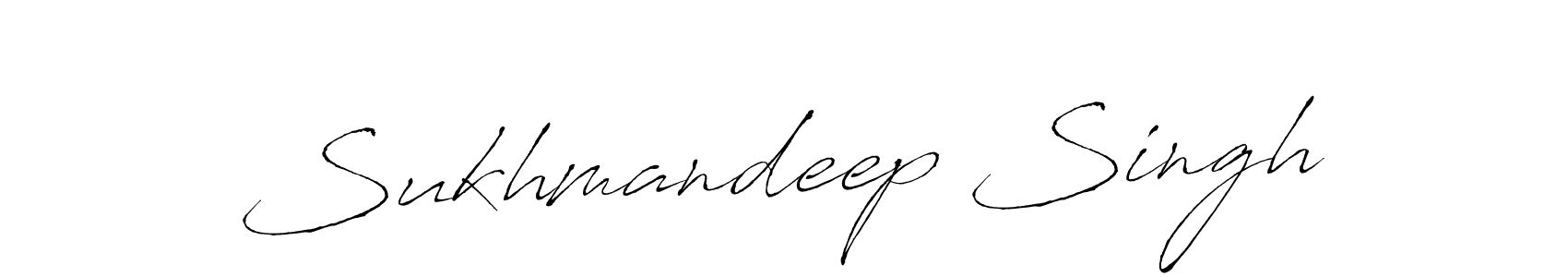 How to make Sukhmandeep Singh name signature. Use Antro_Vectra style for creating short signs online. This is the latest handwritten sign. Sukhmandeep Singh signature style 6 images and pictures png