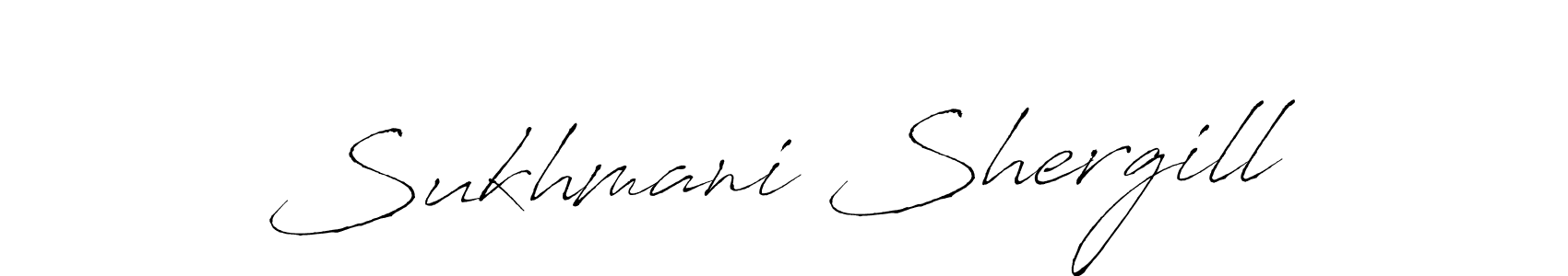 Also we have Sukhmani Shergill name is the best signature style. Create professional handwritten signature collection using Antro_Vectra autograph style. Sukhmani Shergill signature style 6 images and pictures png