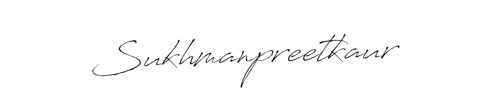 Design your own signature with our free online signature maker. With this signature software, you can create a handwritten (Antro_Vectra) signature for name Sukhmanpreetkaur. Sukhmanpreetkaur signature style 6 images and pictures png