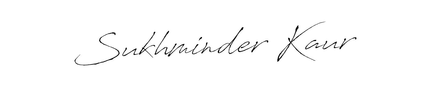 How to make Sukhminder Kaur signature? Antro_Vectra is a professional autograph style. Create handwritten signature for Sukhminder Kaur name. Sukhminder Kaur signature style 6 images and pictures png