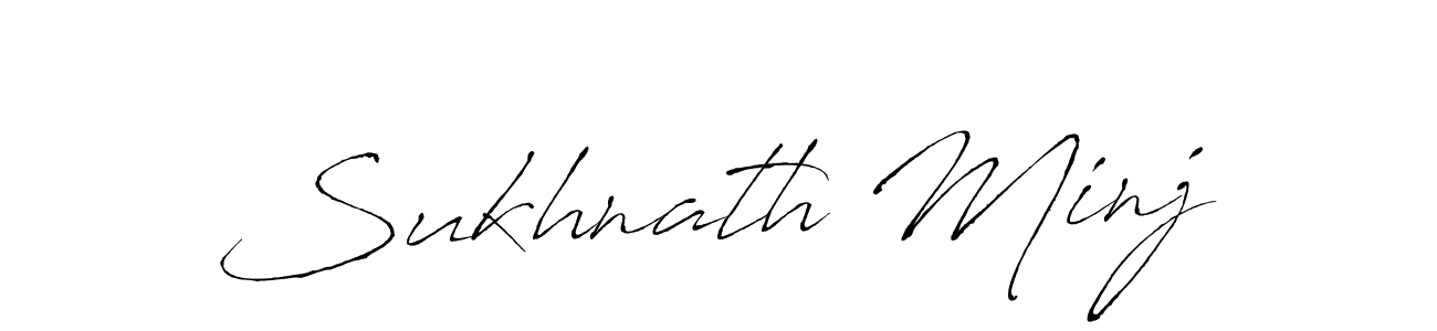 Design your own signature with our free online signature maker. With this signature software, you can create a handwritten (Antro_Vectra) signature for name Sukhnath Minj. Sukhnath Minj signature style 6 images and pictures png