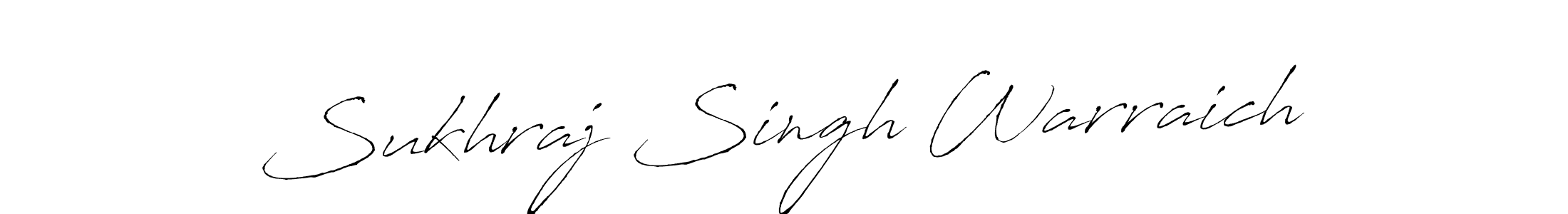 Design your own signature with our free online signature maker. With this signature software, you can create a handwritten (Antro_Vectra) signature for name Sukhraj Singh Warraich. Sukhraj Singh Warraich signature style 6 images and pictures png