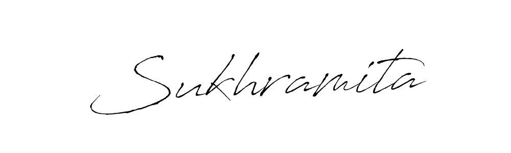 How to make Sukhramita name signature. Use Antro_Vectra style for creating short signs online. This is the latest handwritten sign. Sukhramita signature style 6 images and pictures png