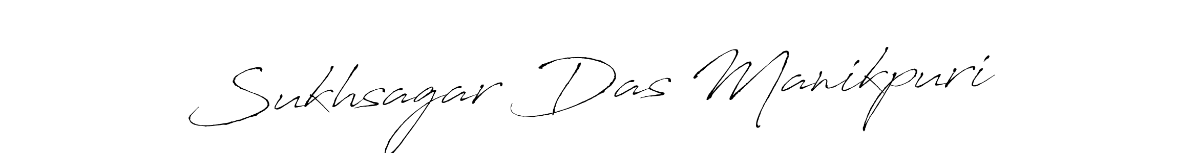 How to make Sukhsagar Das Manikpuri name signature. Use Antro_Vectra style for creating short signs online. This is the latest handwritten sign. Sukhsagar Das Manikpuri signature style 6 images and pictures png