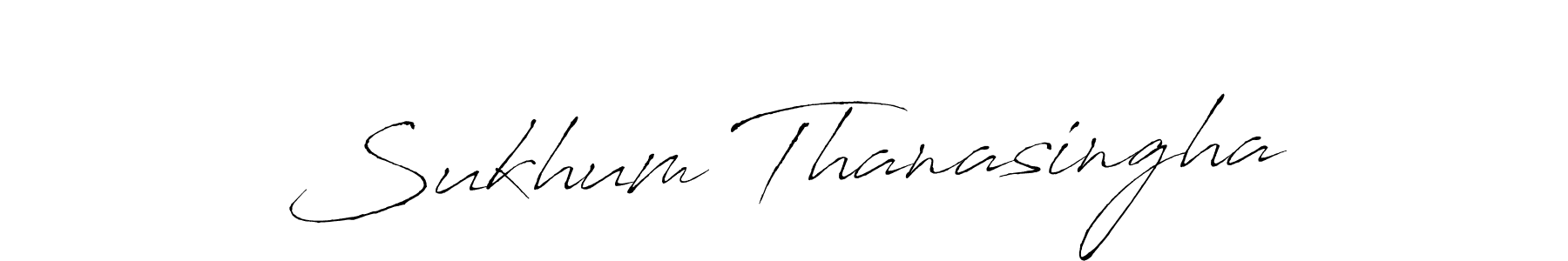 Create a beautiful signature design for name Sukhum Thanasingha. With this signature (Antro_Vectra) fonts, you can make a handwritten signature for free. Sukhum Thanasingha signature style 6 images and pictures png