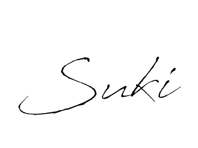 Use a signature maker to create a handwritten signature online. With this signature software, you can design (Antro_Vectra) your own signature for name Suki. Suki signature style 6 images and pictures png