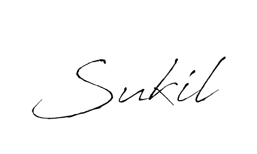 Use a signature maker to create a handwritten signature online. With this signature software, you can design (Antro_Vectra) your own signature for name Sukil. Sukil signature style 6 images and pictures png