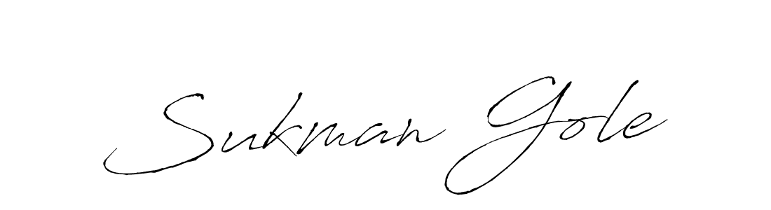 Make a beautiful signature design for name Sukman Gole. Use this online signature maker to create a handwritten signature for free. Sukman Gole signature style 6 images and pictures png