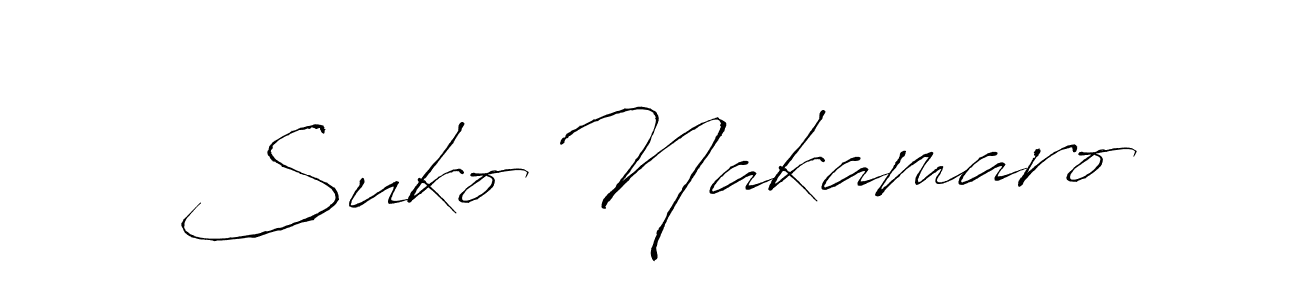 Design your own signature with our free online signature maker. With this signature software, you can create a handwritten (Antro_Vectra) signature for name Suko Nakamaro. Suko Nakamaro signature style 6 images and pictures png