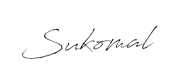Create a beautiful signature design for name Sukomal. With this signature (Antro_Vectra) fonts, you can make a handwritten signature for free. Sukomal signature style 6 images and pictures png