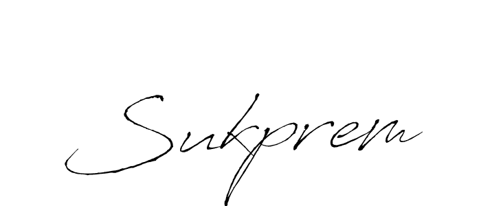 It looks lik you need a new signature style for name Sukprem. Design unique handwritten (Antro_Vectra) signature with our free signature maker in just a few clicks. Sukprem signature style 6 images and pictures png