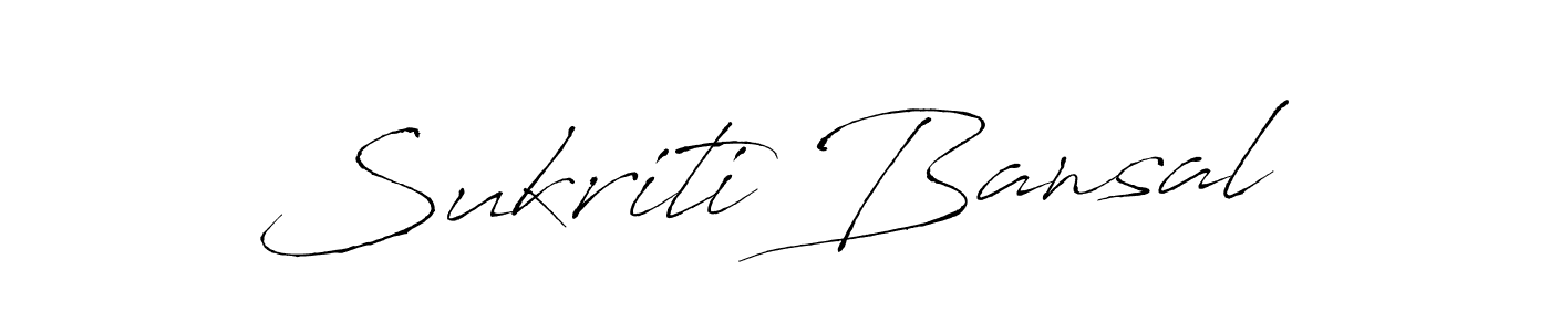 Sukriti Bansal stylish signature style. Best Handwritten Sign (Antro_Vectra) for my name. Handwritten Signature Collection Ideas for my name Sukriti Bansal. Sukriti Bansal signature style 6 images and pictures png