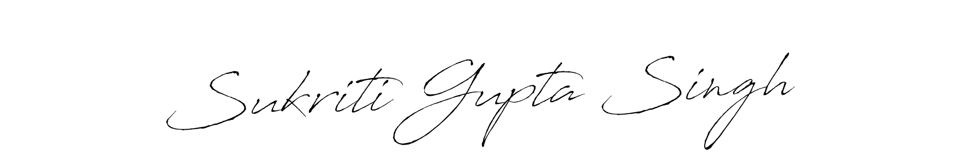 Make a short Sukriti Gupta Singh signature style. Manage your documents anywhere anytime using Antro_Vectra. Create and add eSignatures, submit forms, share and send files easily. Sukriti Gupta Singh signature style 6 images and pictures png