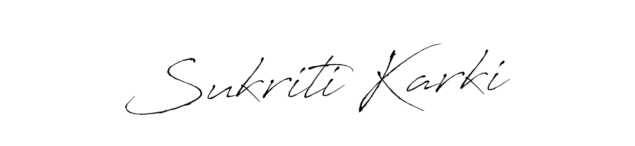 Design your own signature with our free online signature maker. With this signature software, you can create a handwritten (Antro_Vectra) signature for name Sukriti Karki. Sukriti Karki signature style 6 images and pictures png