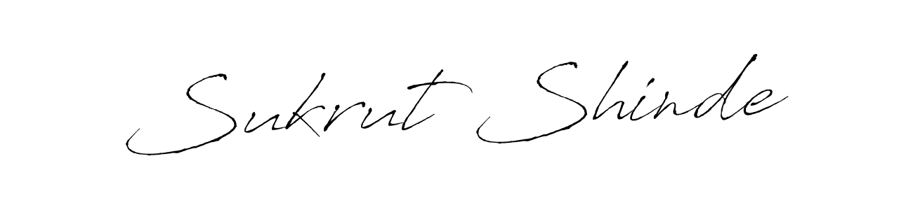Create a beautiful signature design for name Sukrut Shinde. With this signature (Antro_Vectra) fonts, you can make a handwritten signature for free. Sukrut Shinde signature style 6 images and pictures png