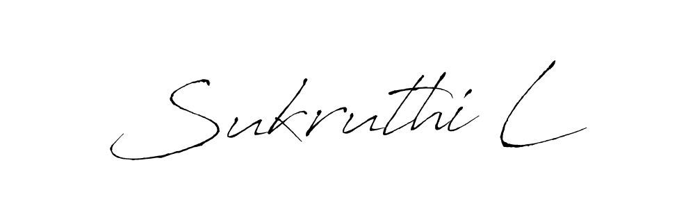 Design your own signature with our free online signature maker. With this signature software, you can create a handwritten (Antro_Vectra) signature for name Sukruthi L. Sukruthi L signature style 6 images and pictures png