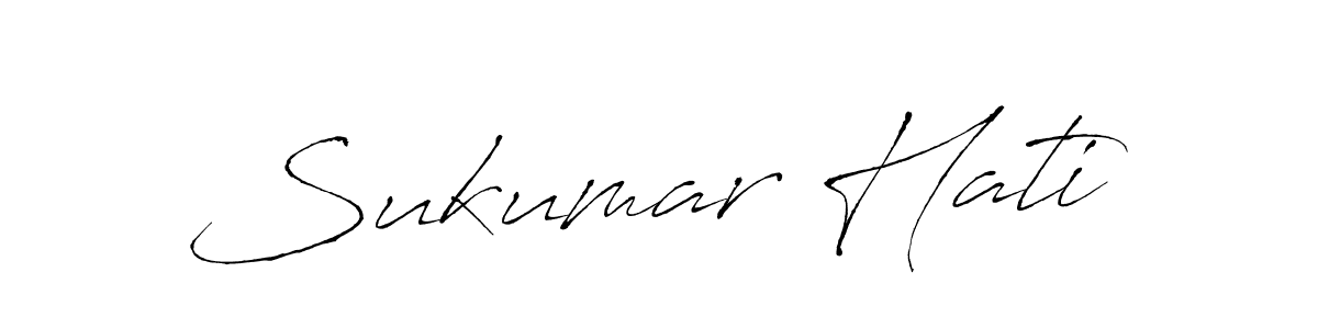 Make a beautiful signature design for name Sukumar Hati. With this signature (Antro_Vectra) style, you can create a handwritten signature for free. Sukumar Hati signature style 6 images and pictures png